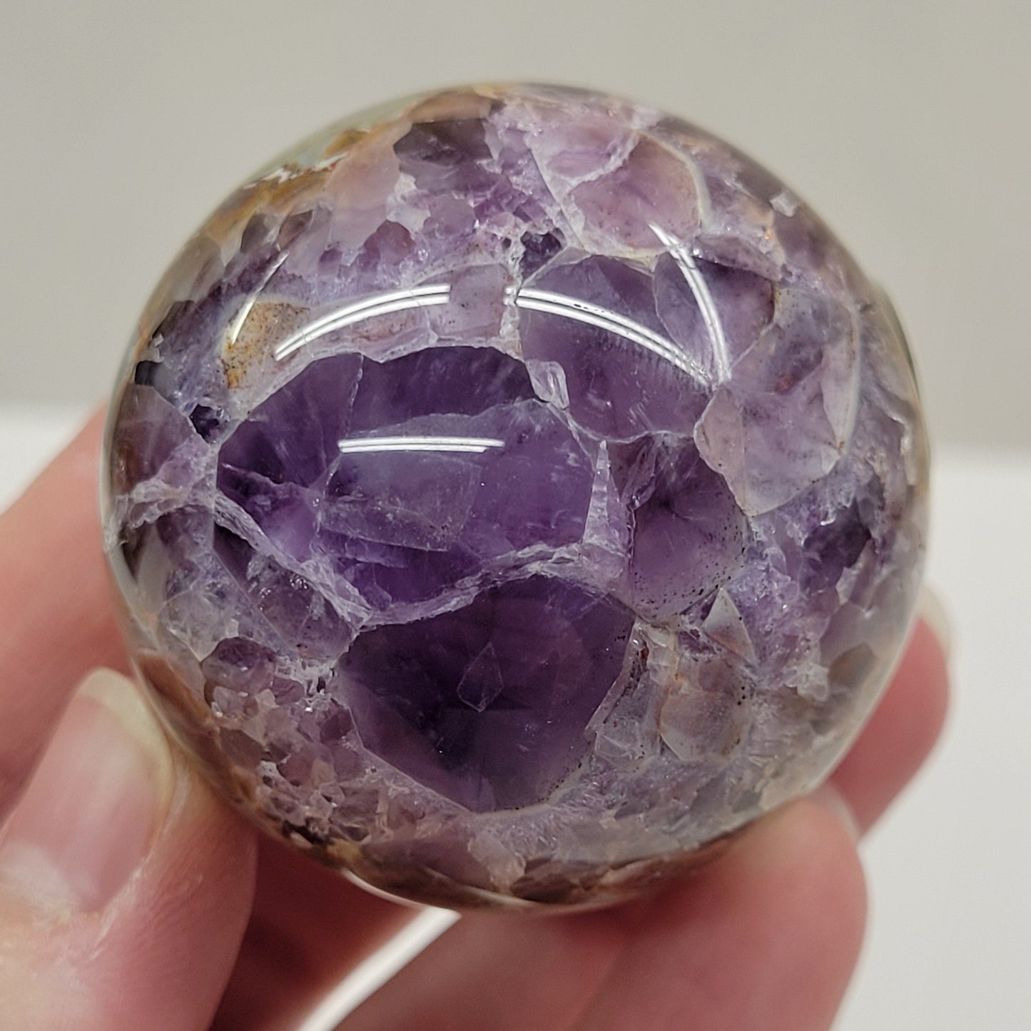 Amethyst w/ Agate sphere