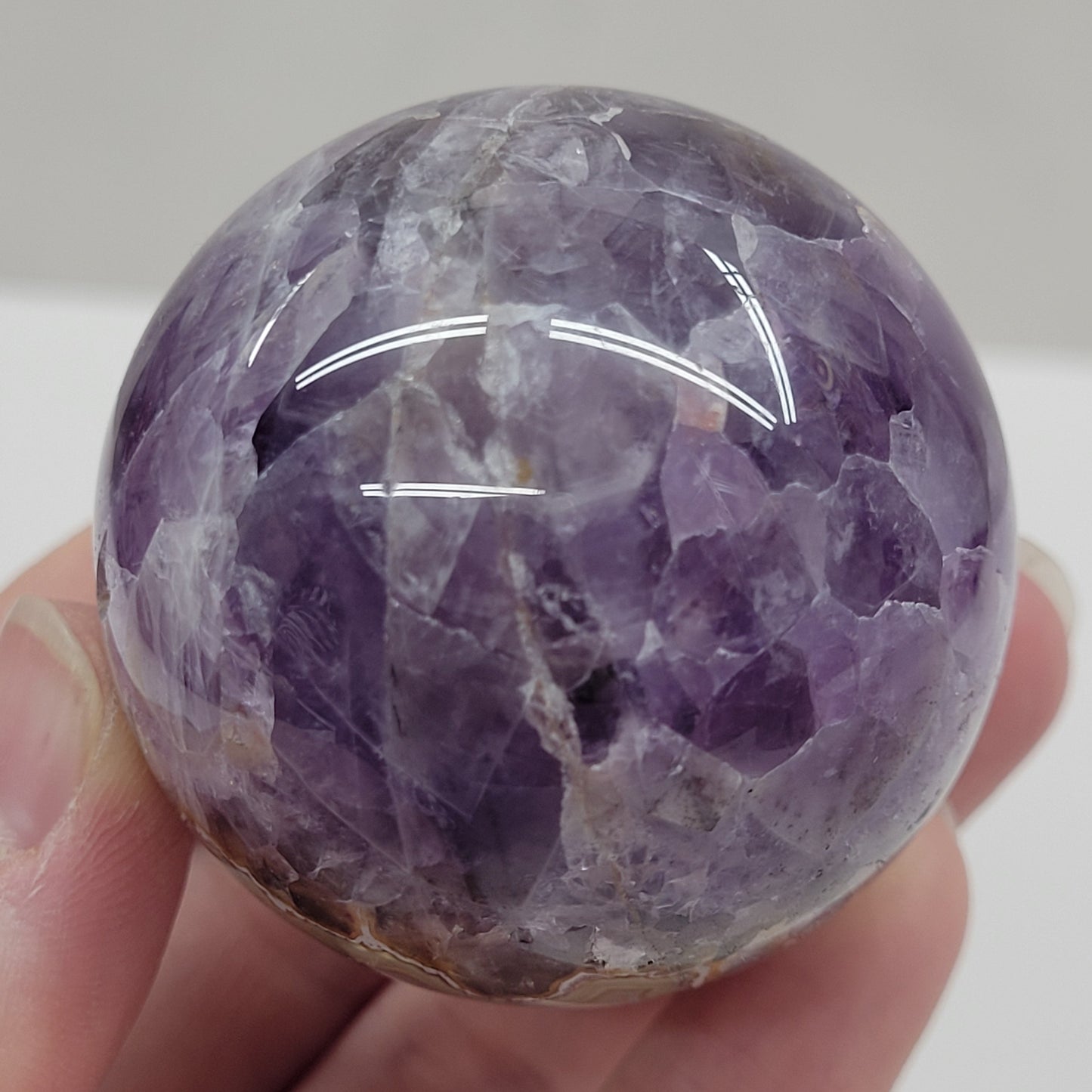 Amethyst w/ Agate sphere