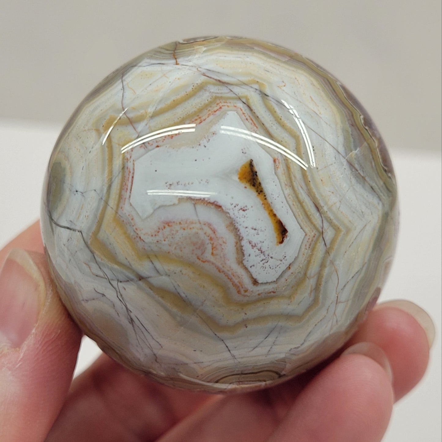 Amethyst w/ Agate sphere