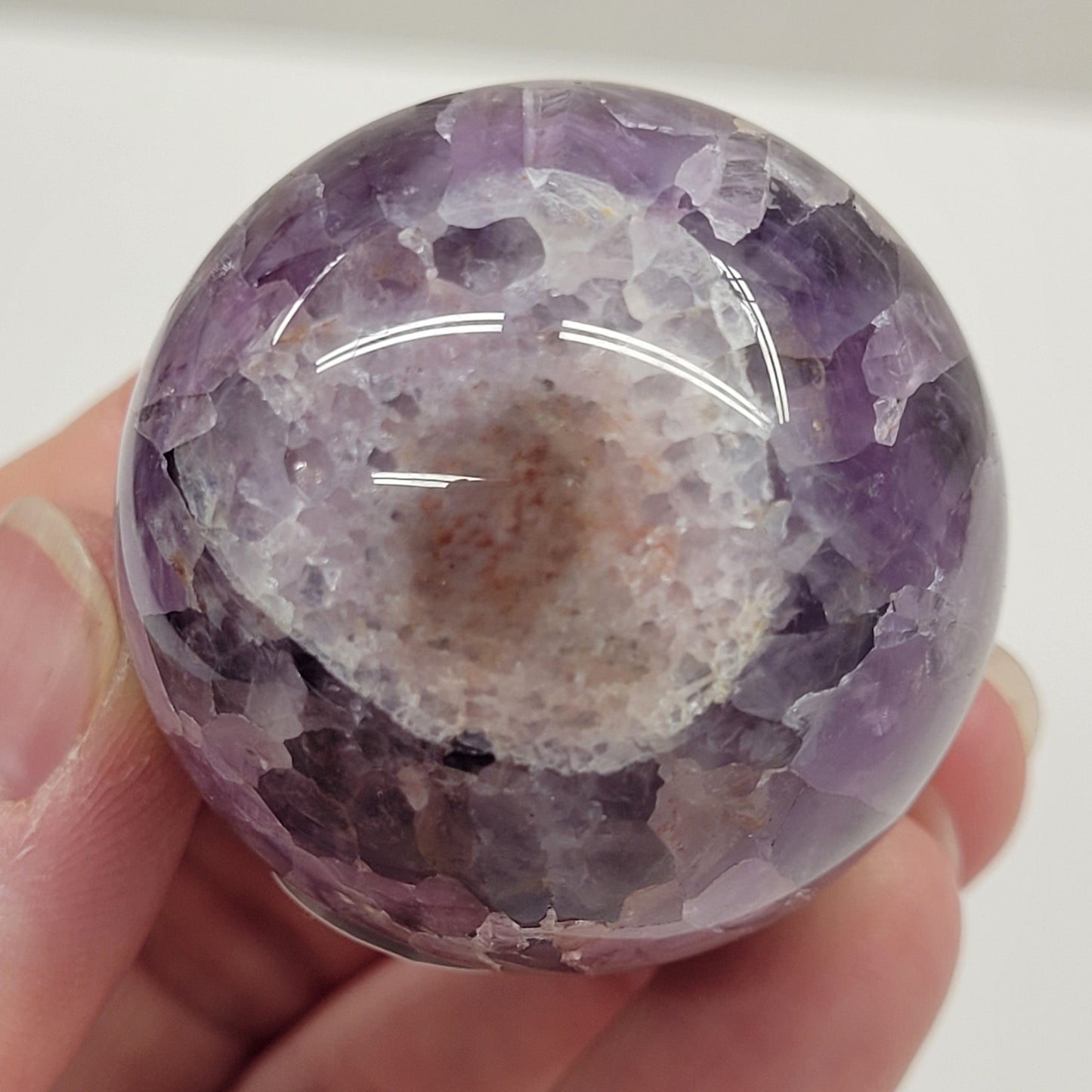 Amethyst w/ Agate sphere
