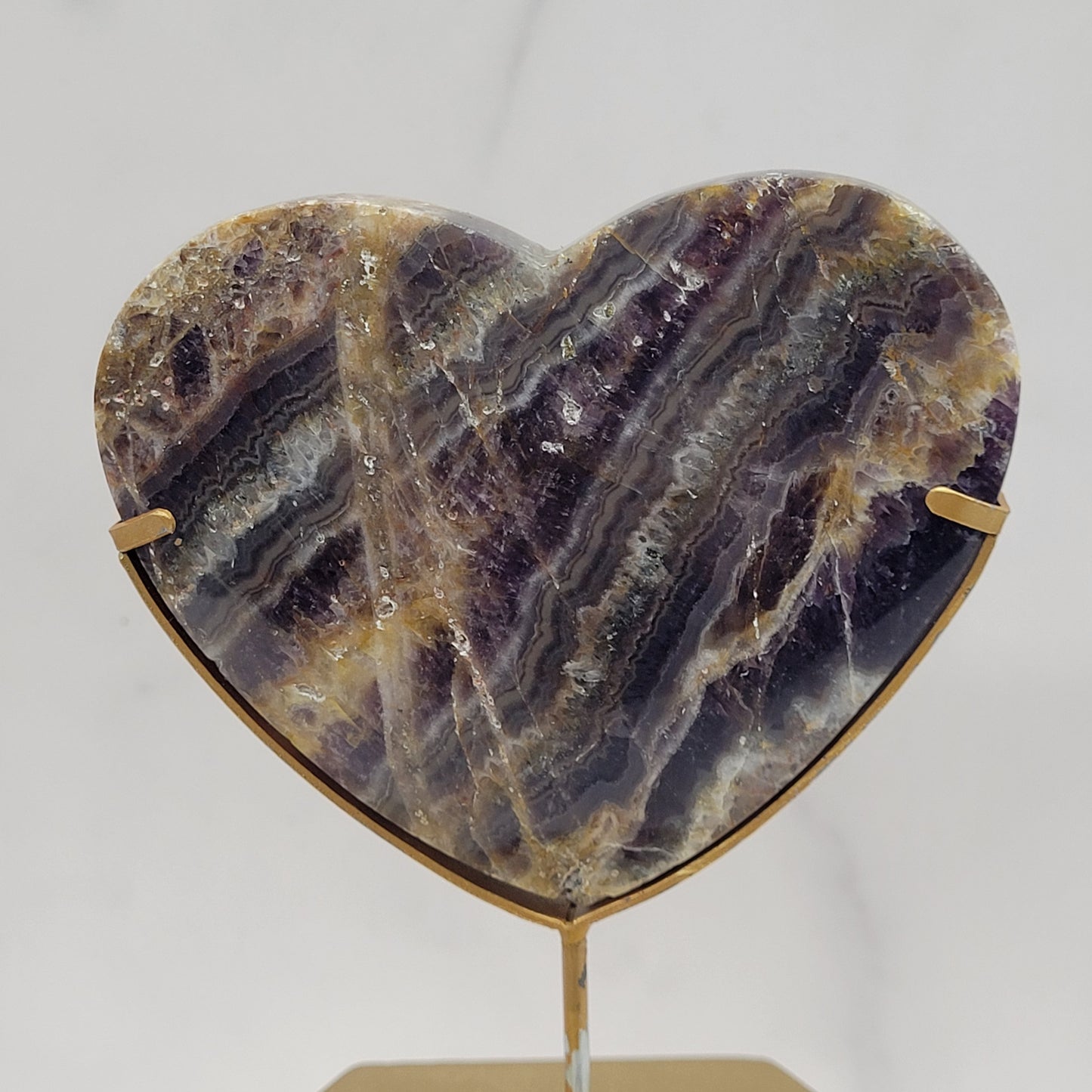 Amethyst (Indonesia) - Heart on stand