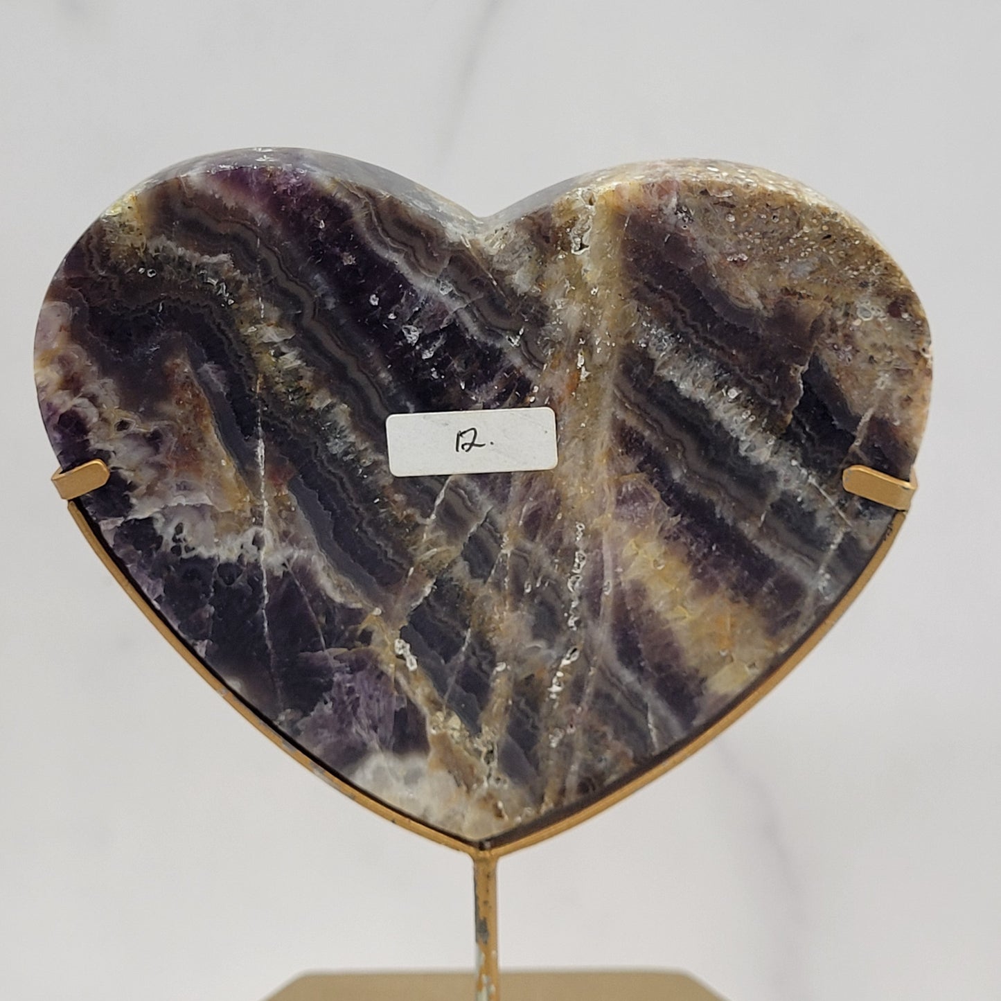Amethyst (Indonesia) - Heart on stand