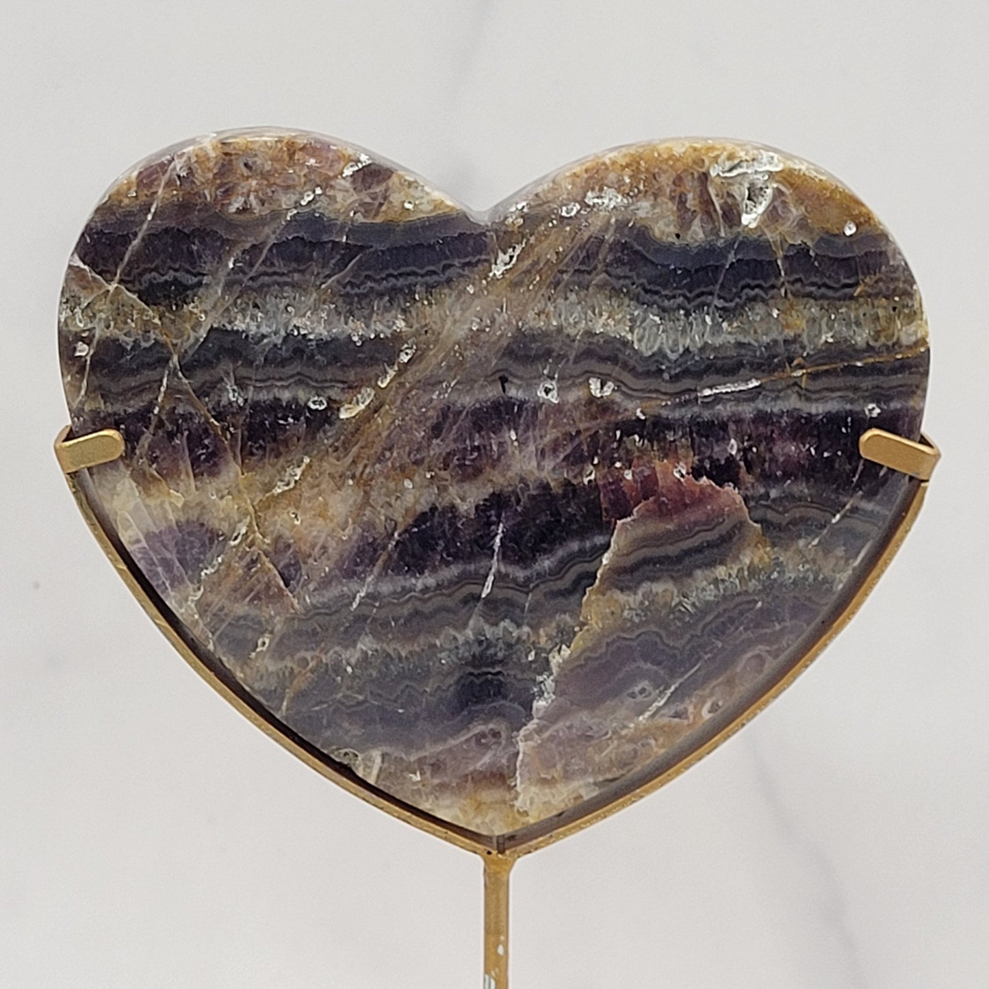 Amethyst (Indonesia) - Heart on stand