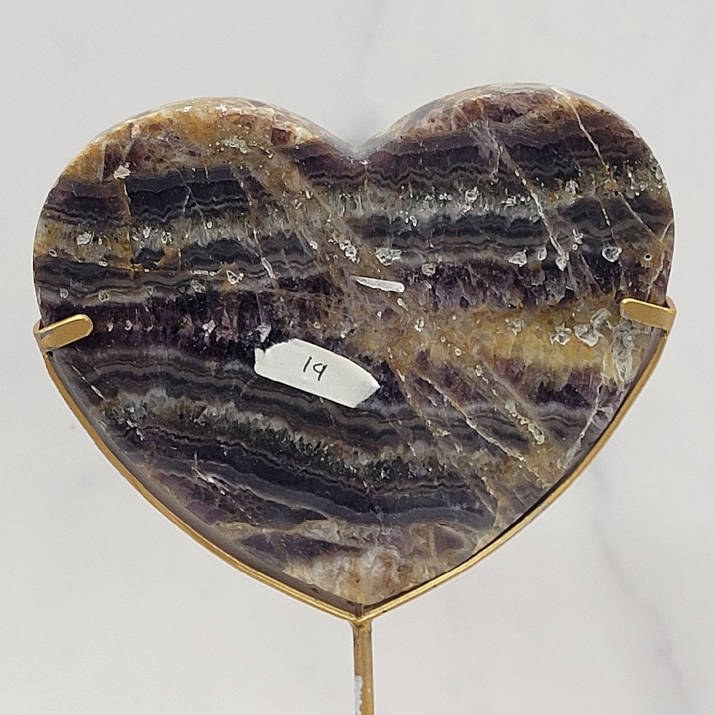 Amethyst (Indonesia) - Heart on stand