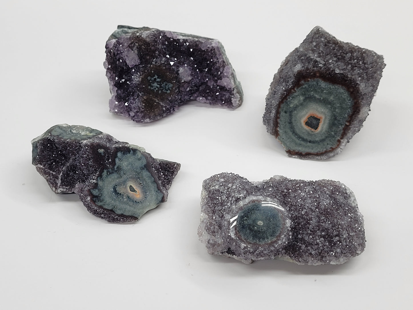 Amethyst with Stalactite eye specimen