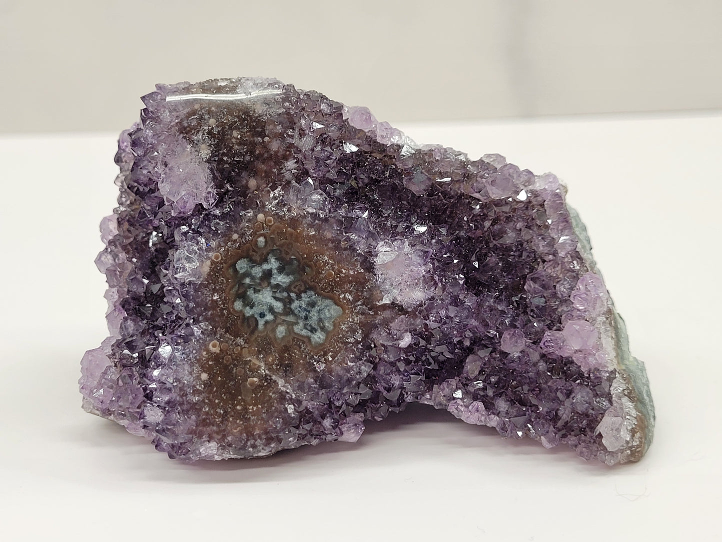 Amethyst with Stalactite eye specimen