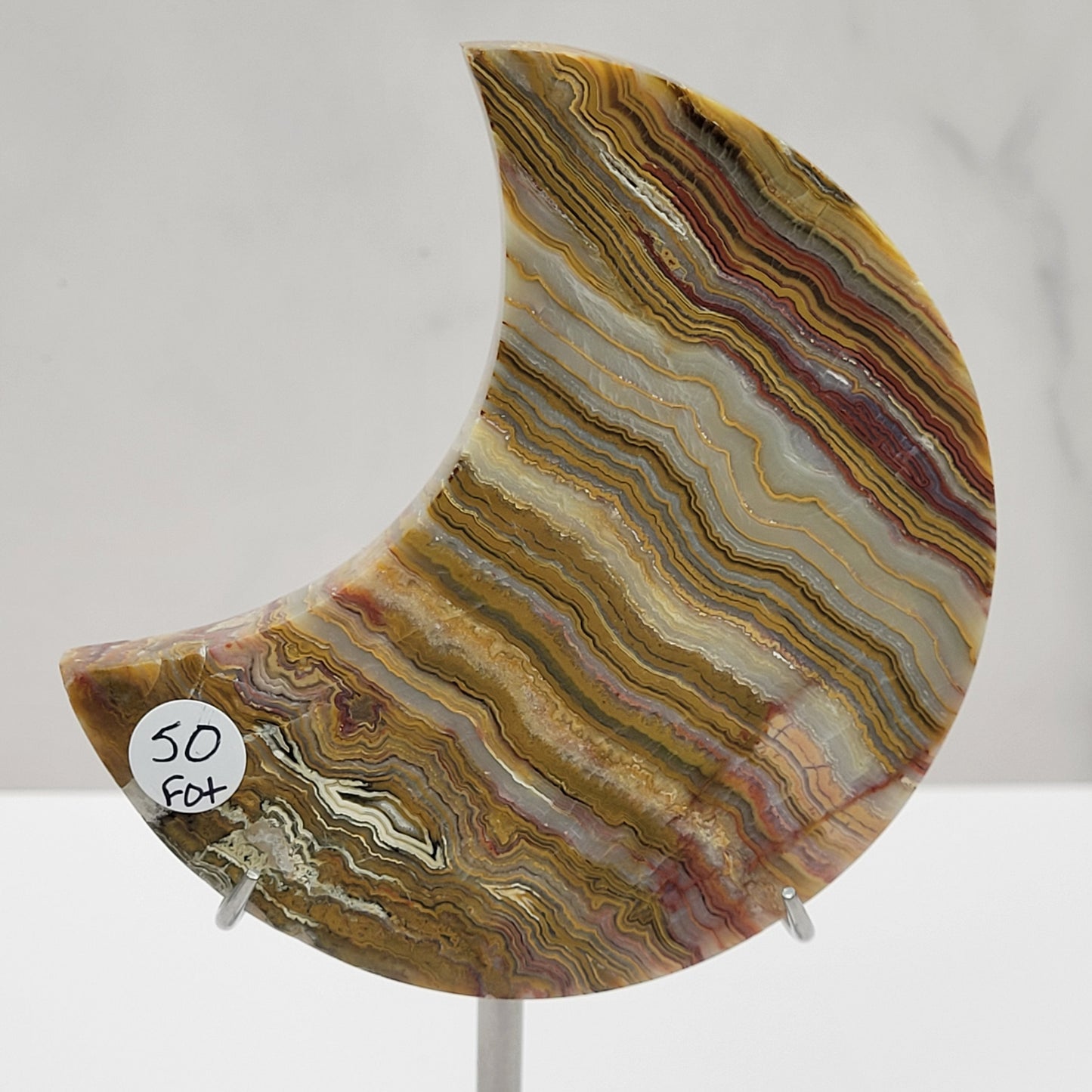 Crazy Lace Agate moon