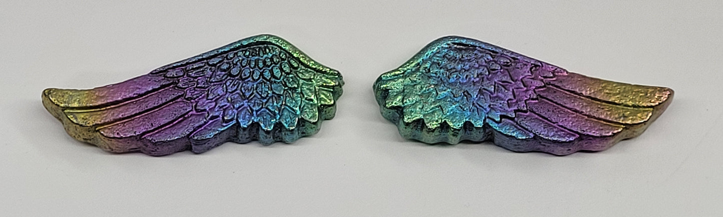 Bismuth carving - Angel wings