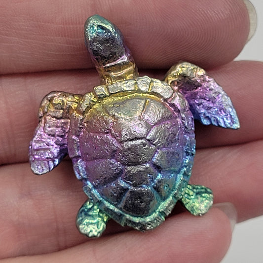 Bismuth carving - Sea Turtle