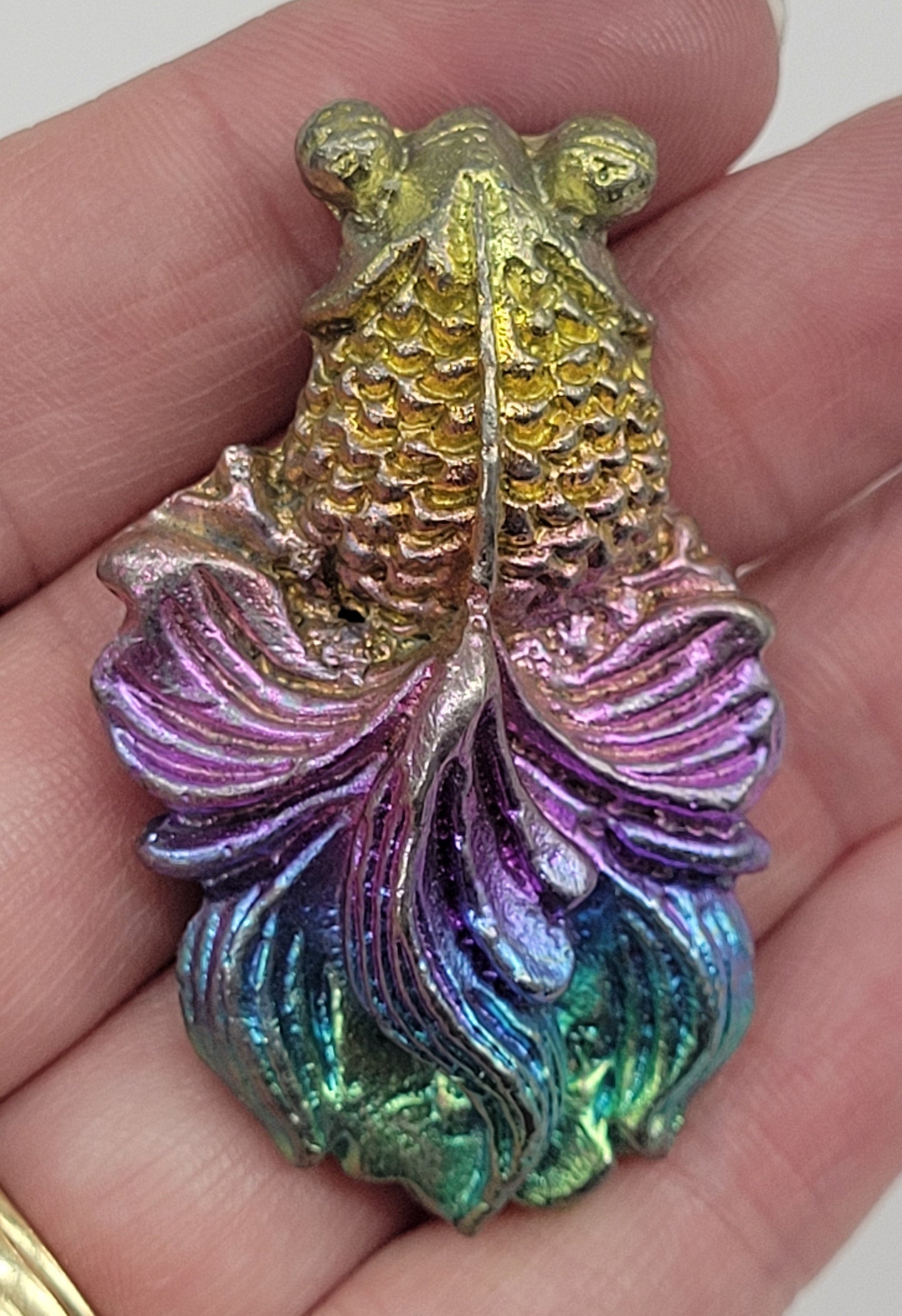 Bismuth carving - Goldfish/Koi fish