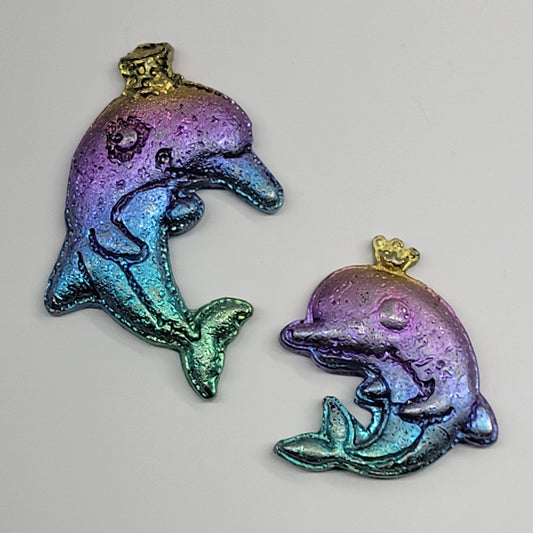 Bismuth carving - Dolphin