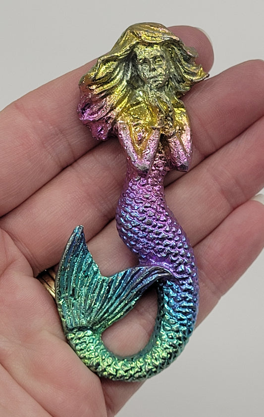 Bismuth carving - Mermaid