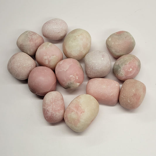 Pink Opal tumbles