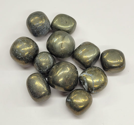 Pyrite tumbles