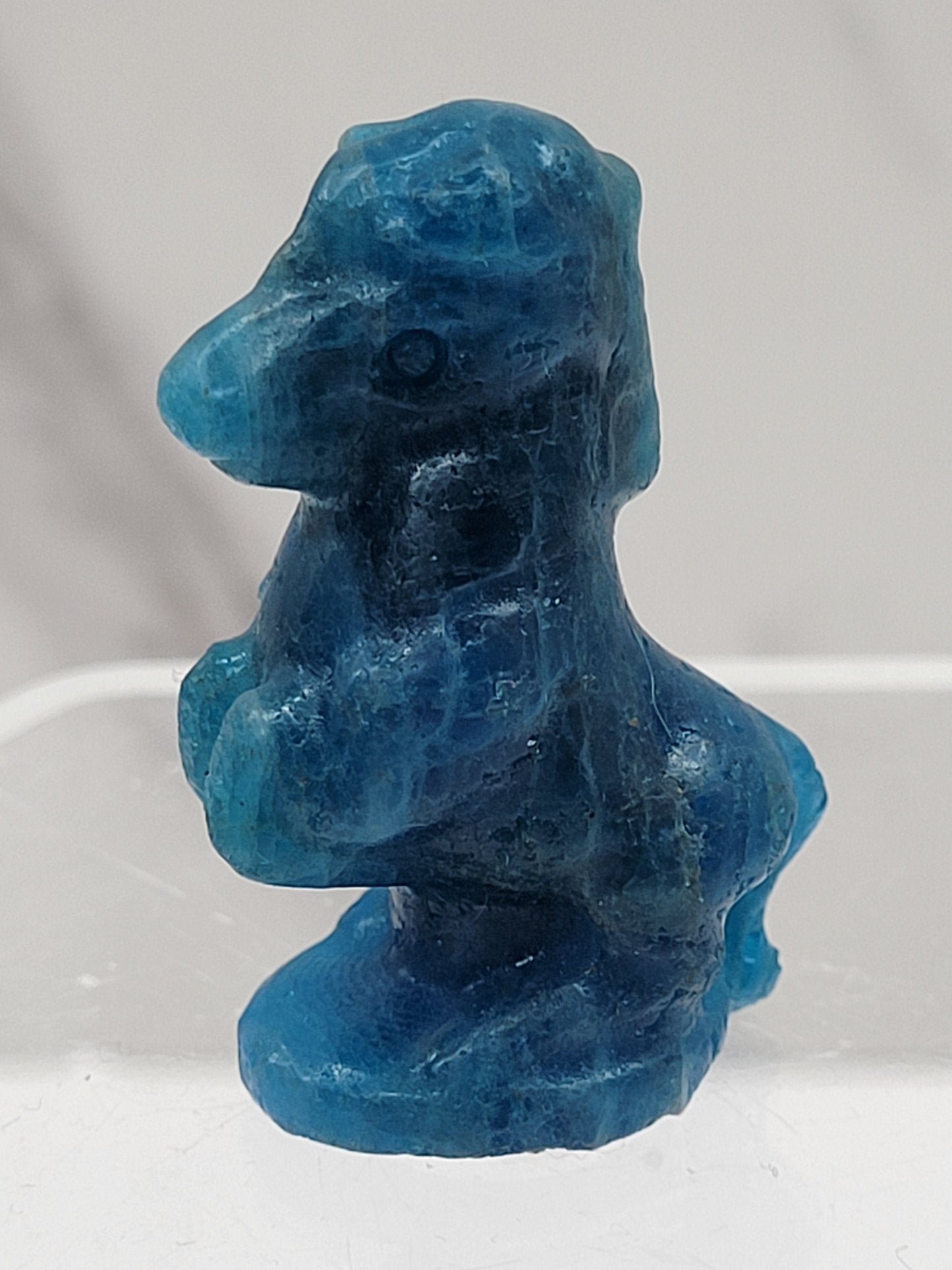 Horse carvings (S) - Blue Apatite