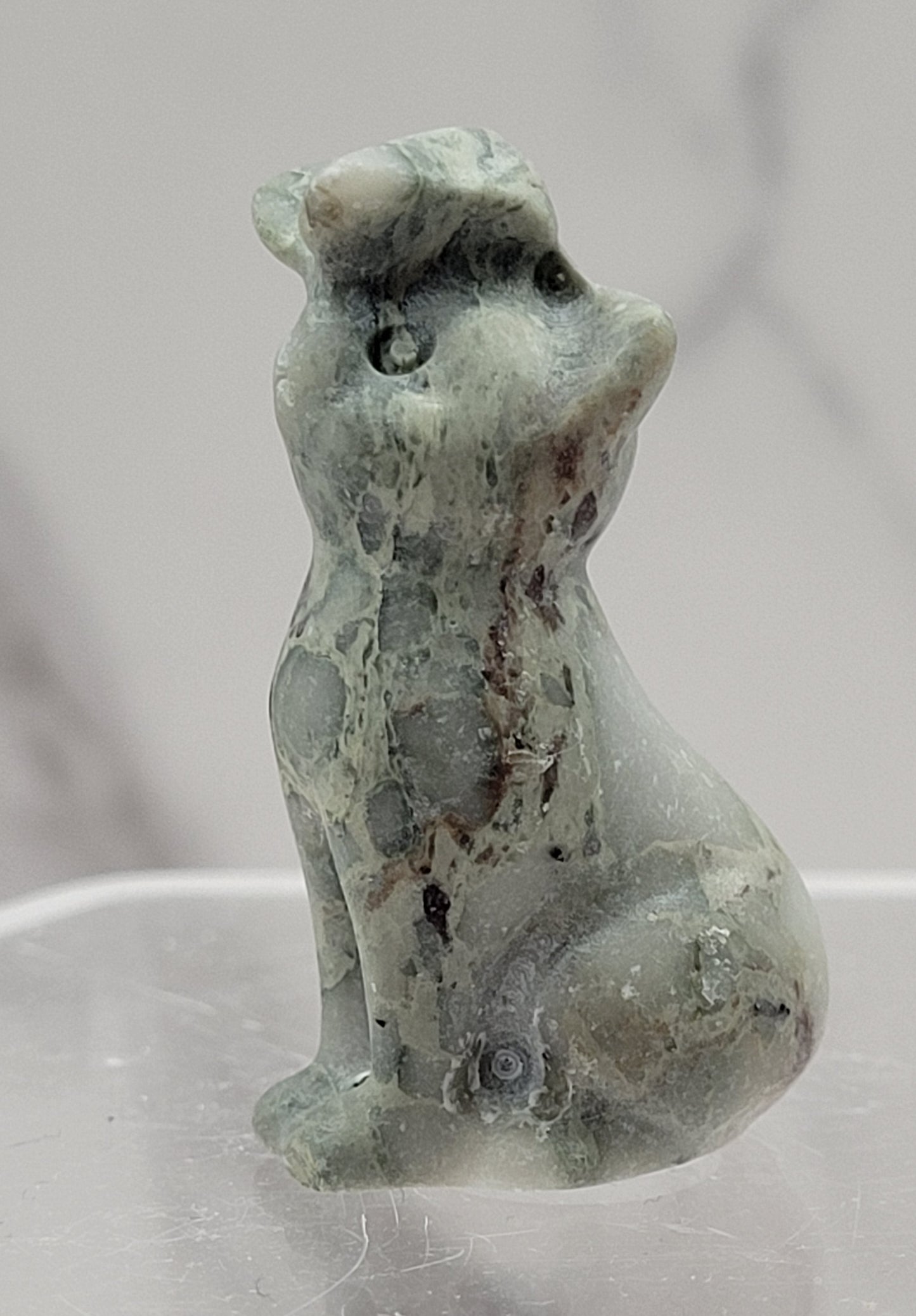 Cat/kitty carving - butterfly on nose (S)