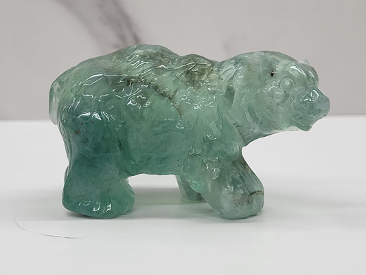 Bear carvings - Fluorite (M & L)