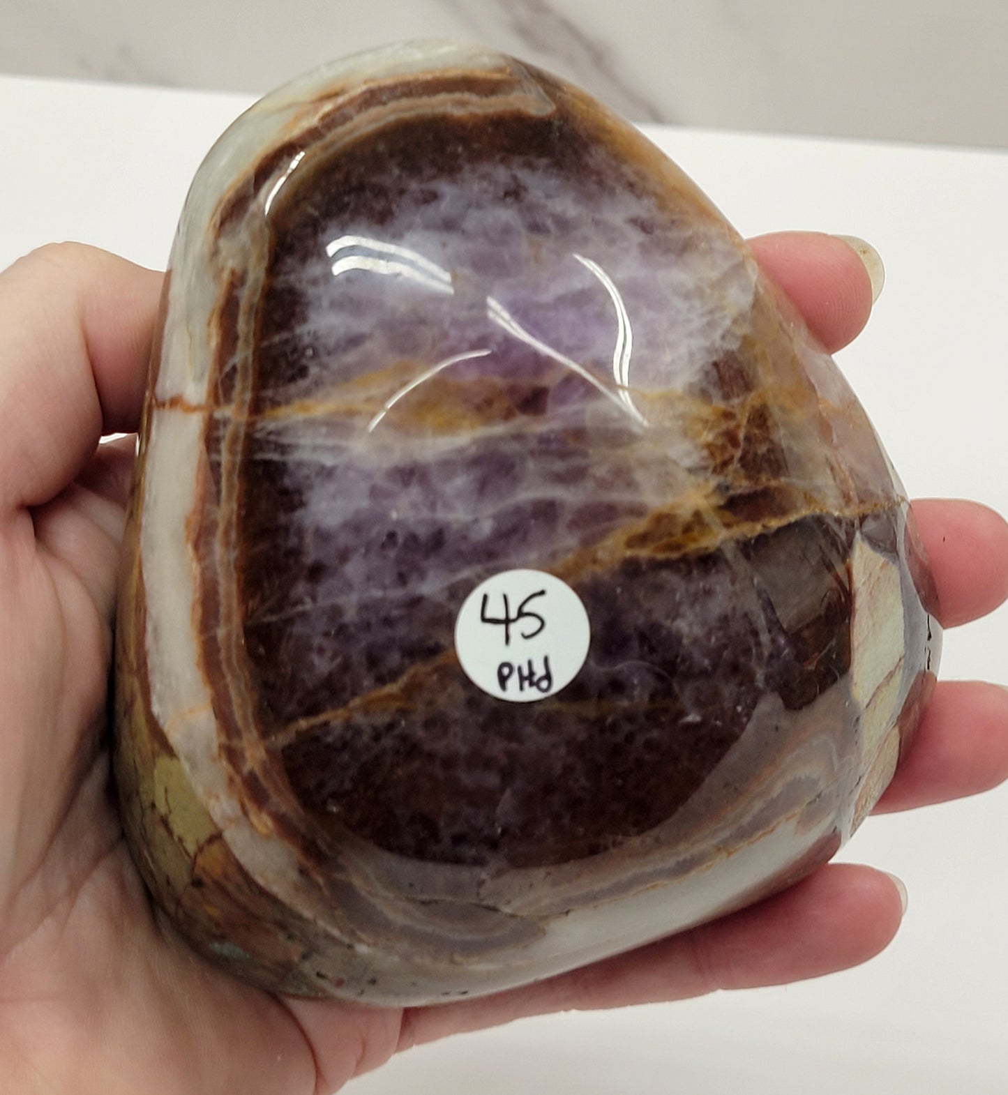 Amethyst with Agate bowl