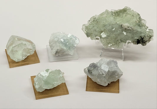 Clear Green Cubic Fluorite - China