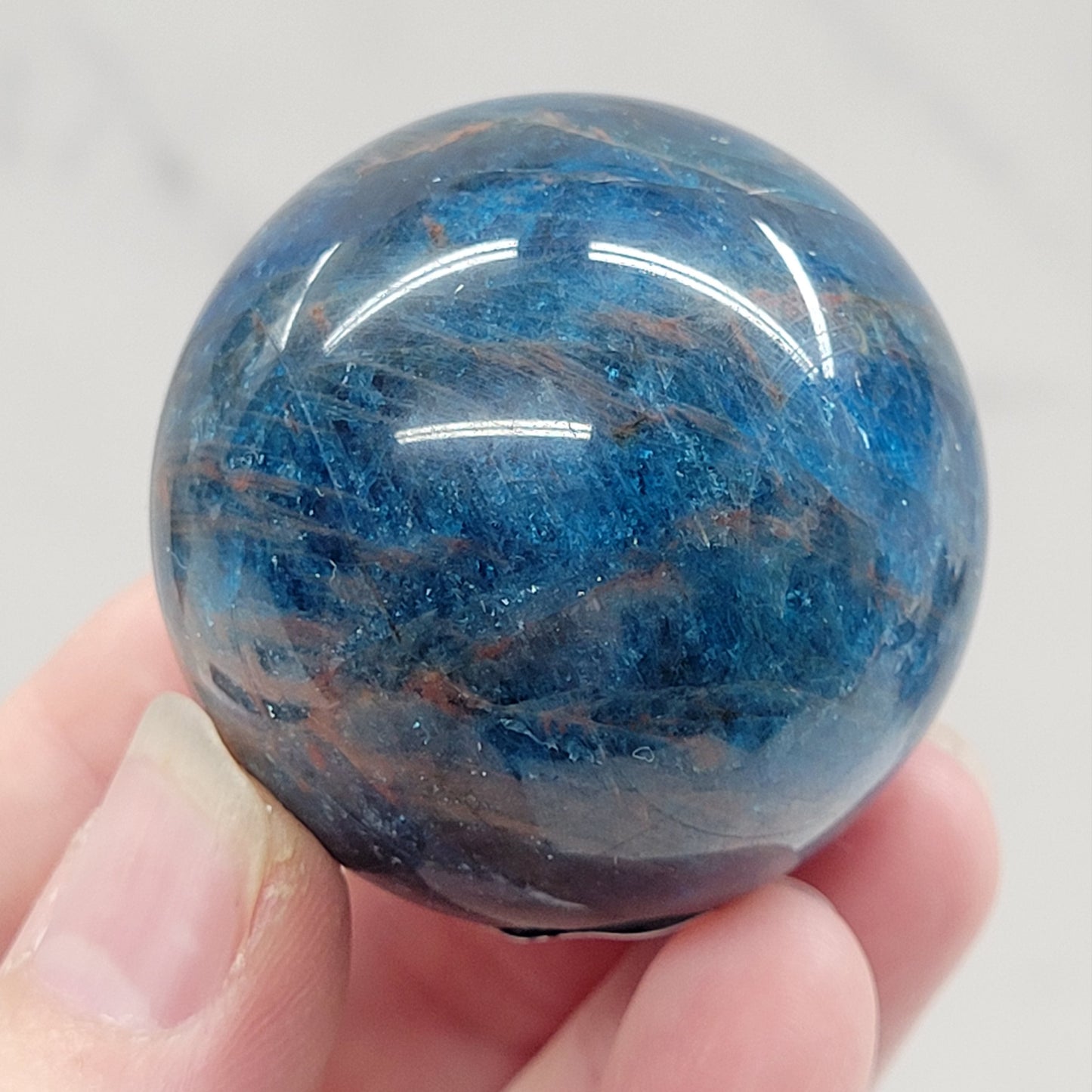 Blue Apatite sphere