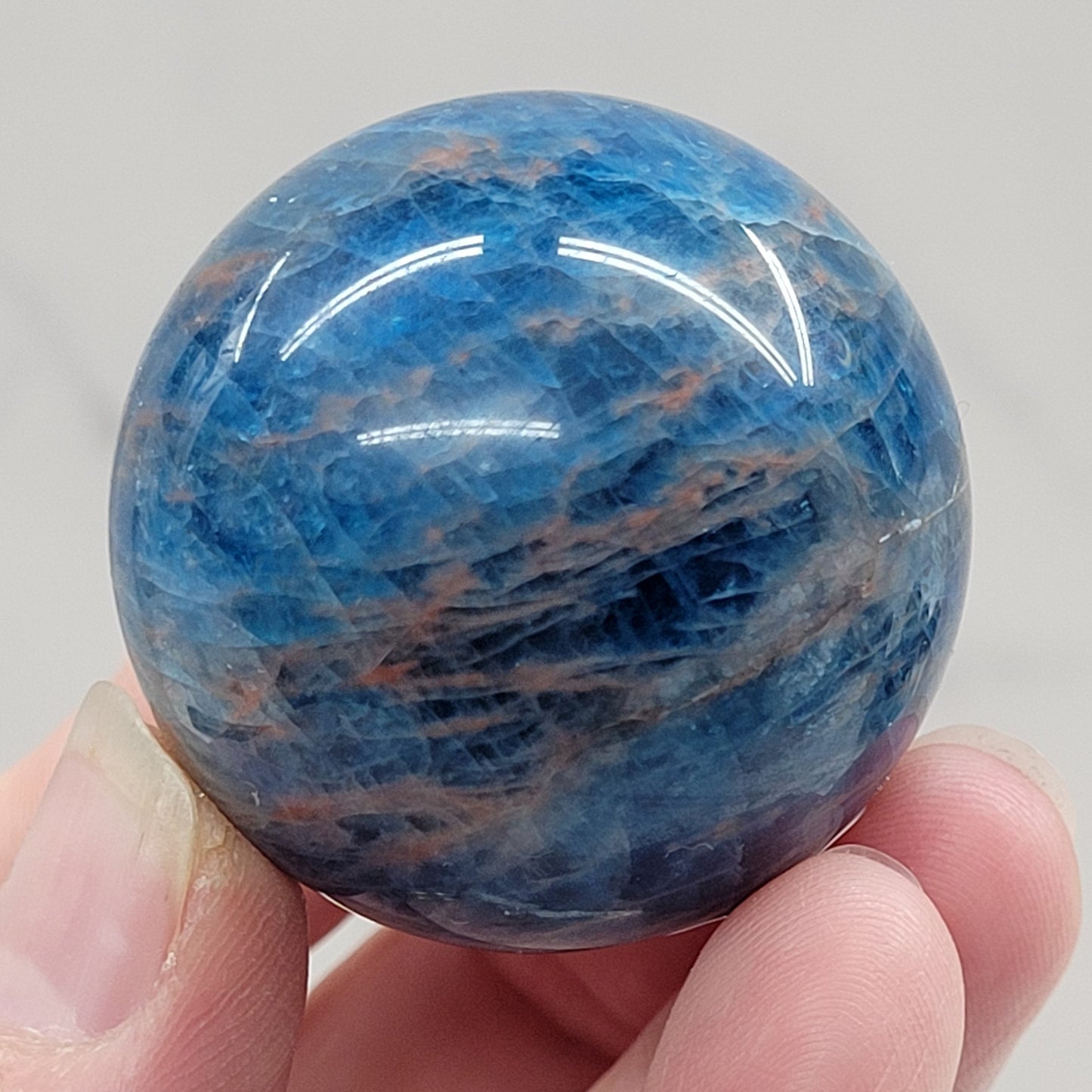 Blue Apatite sphere