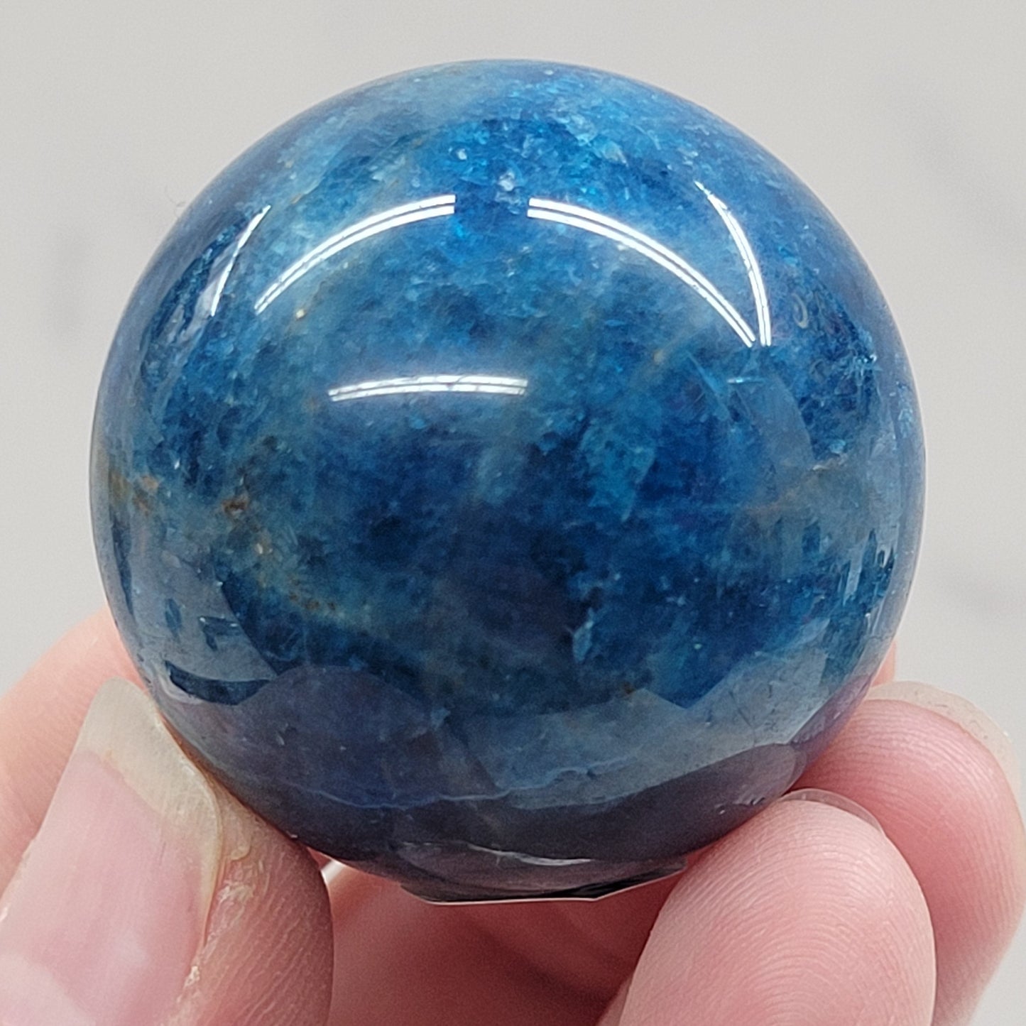 Blue Apatite sphere