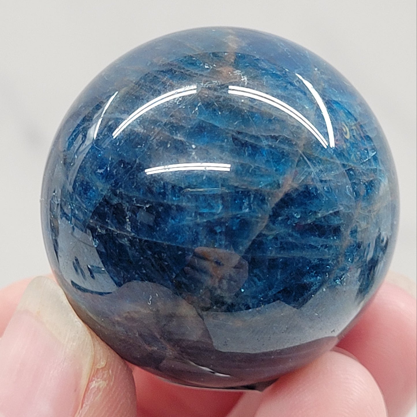 Blue Apatite sphere