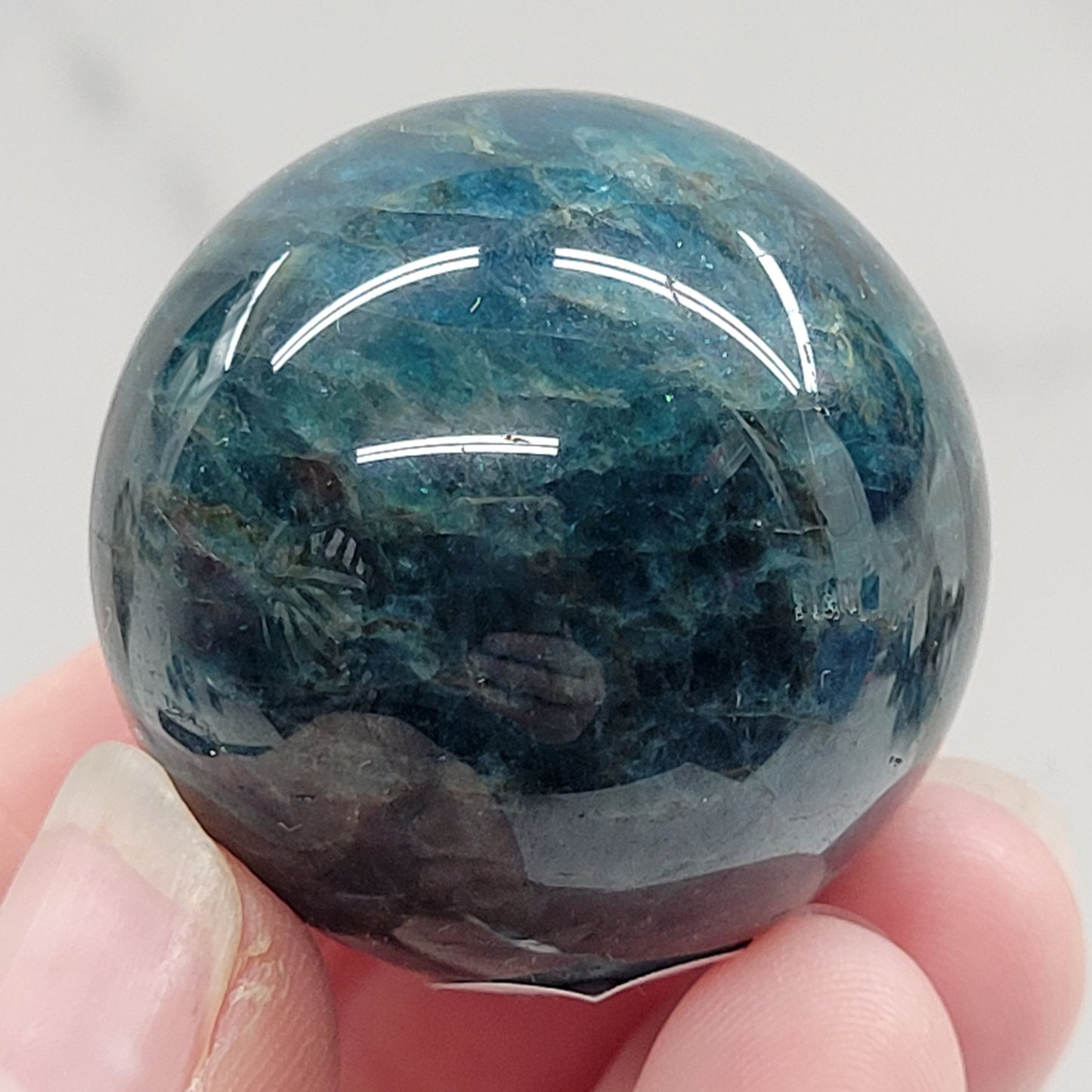 Blue Apatite sphere