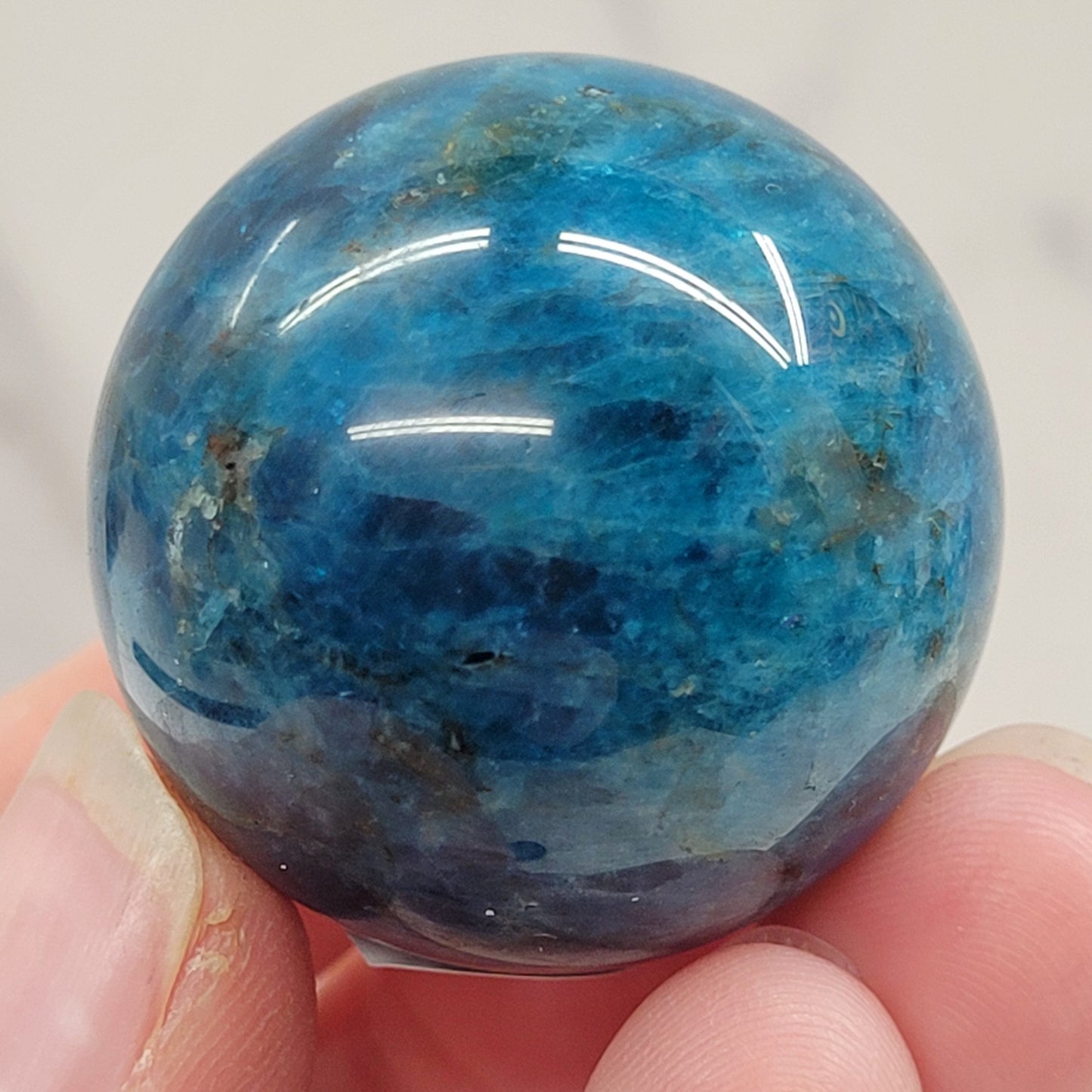 Blue Apatite sphere