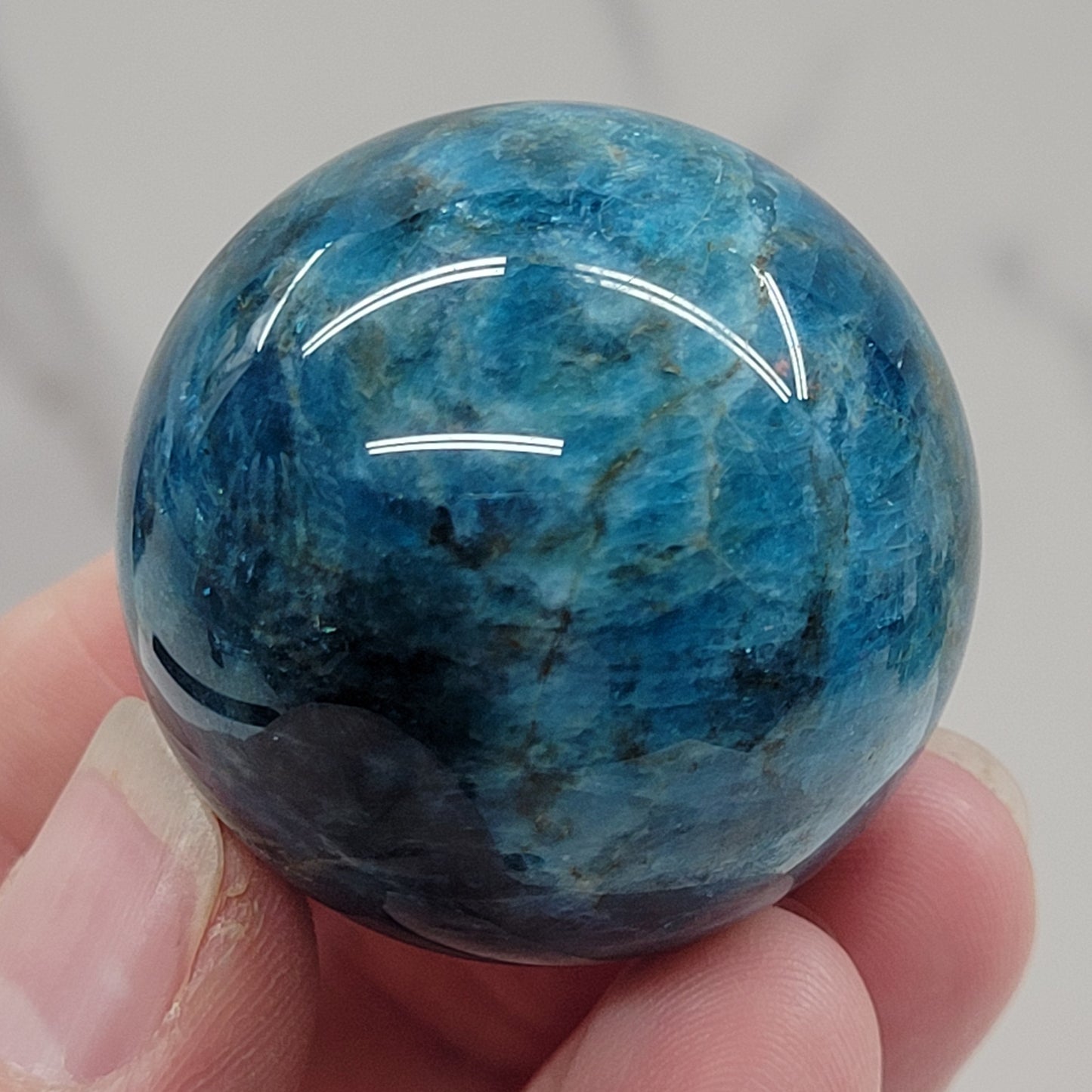 Blue Apatite sphere