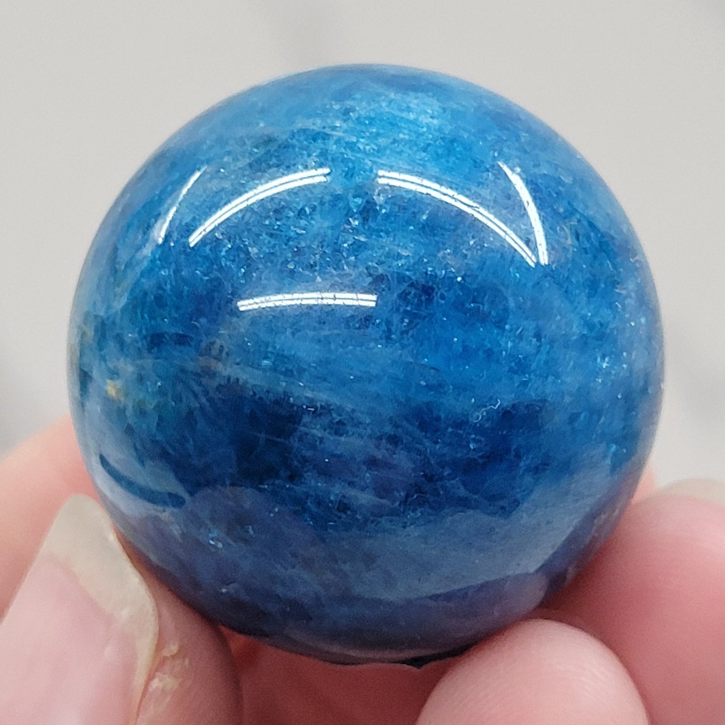 Blue Apatite sphere