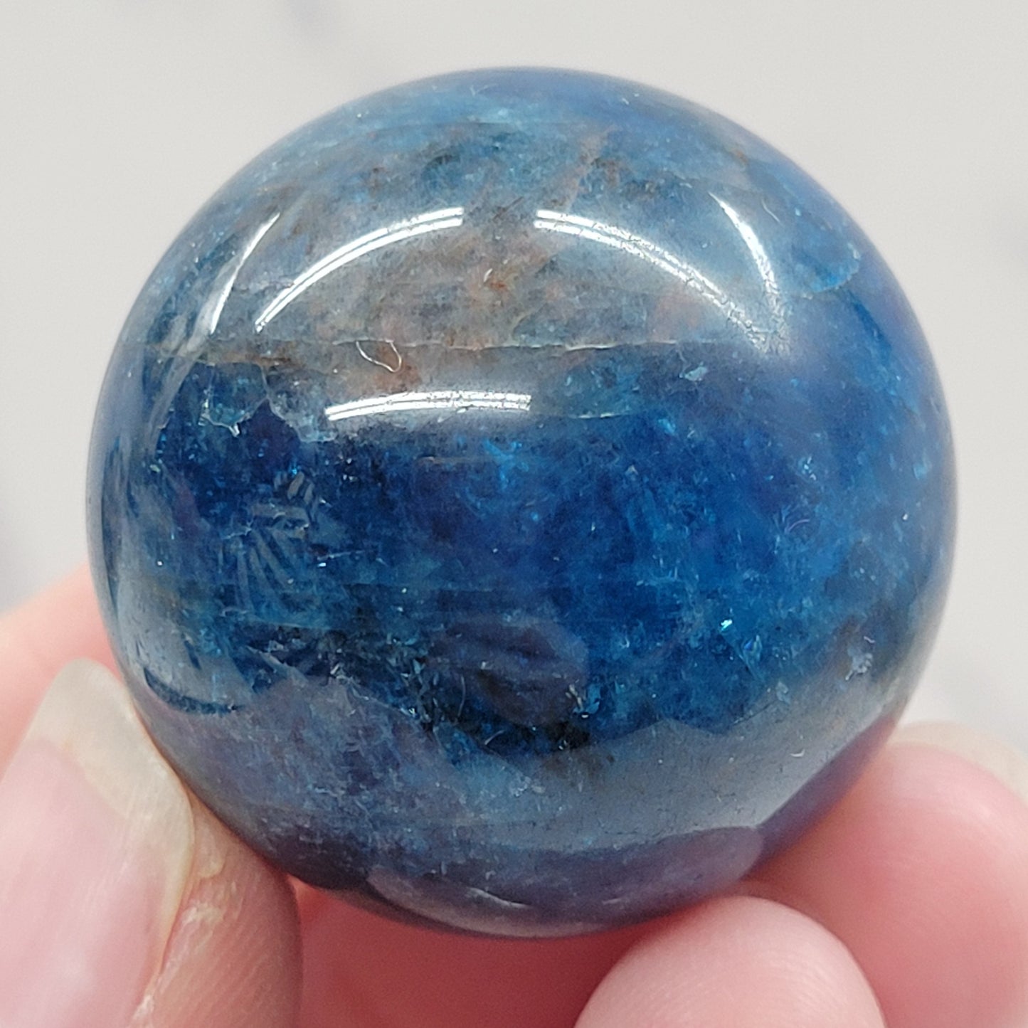 Blue Apatite sphere