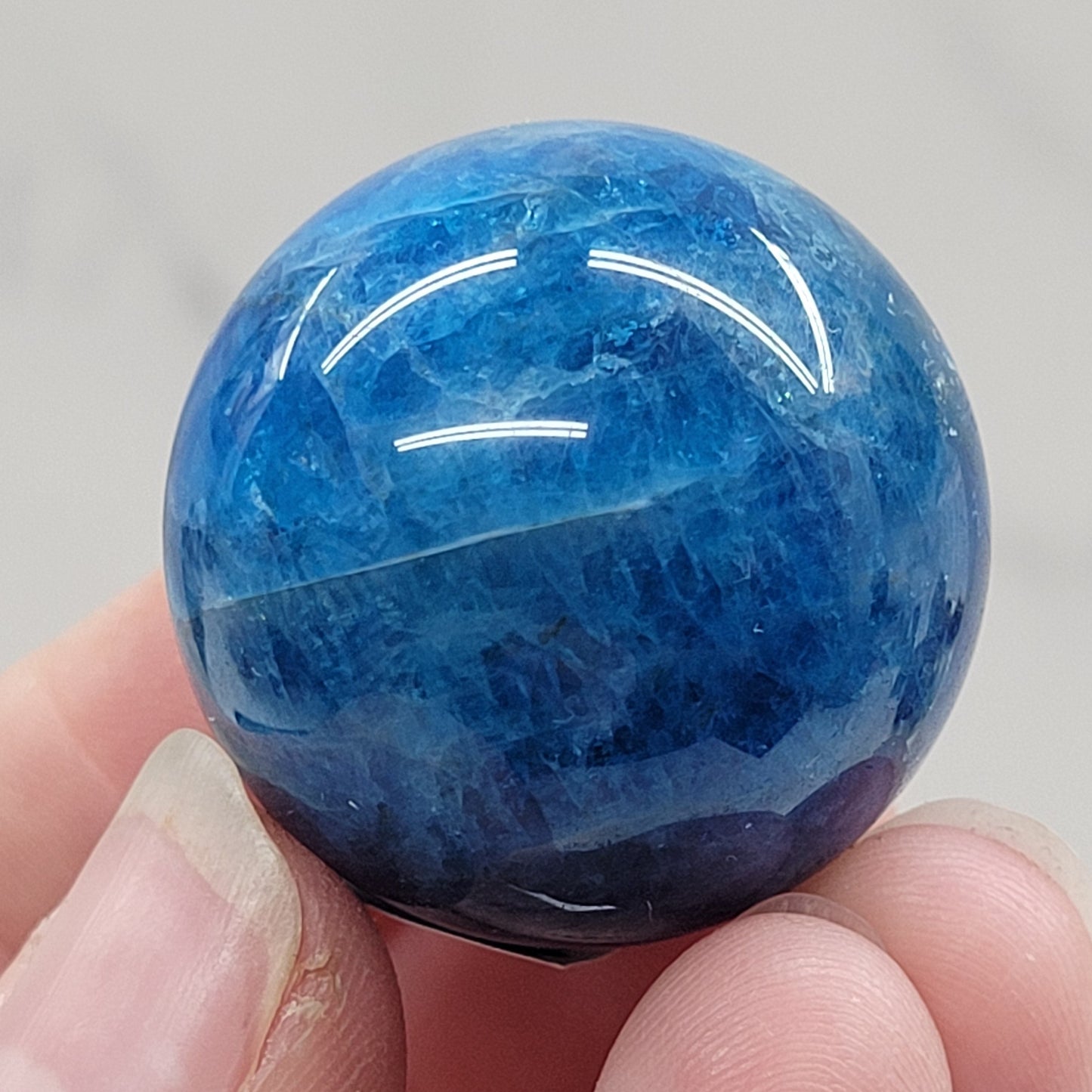 Blue Apatite sphere