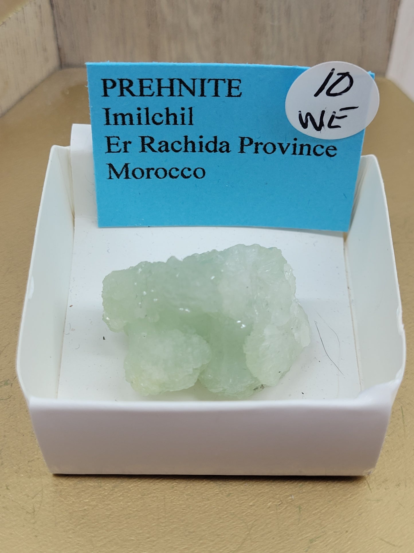 Prehnite specimens