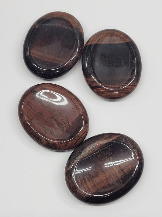Red Tigers Eye worry stone