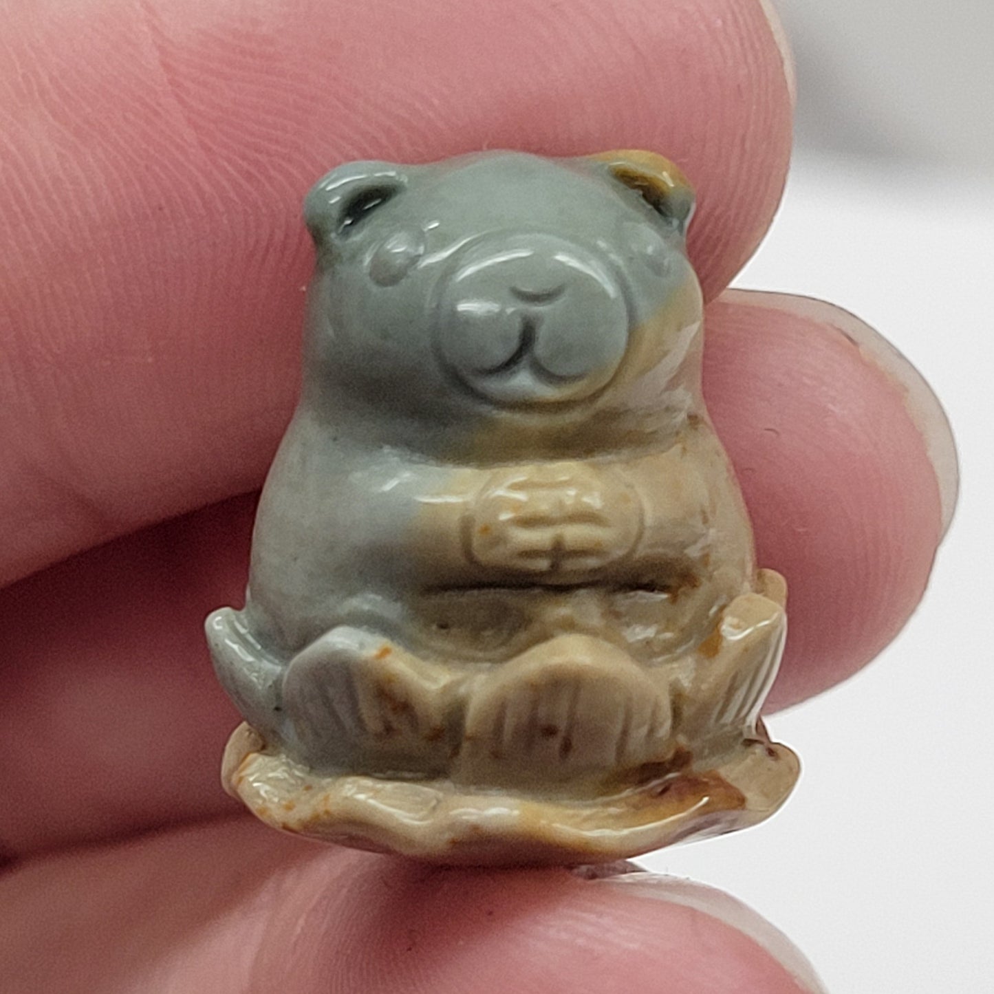 Alashan Agate mini carving - Capybara