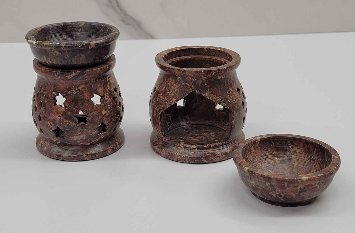 Soapstone oil/wax melt warmer