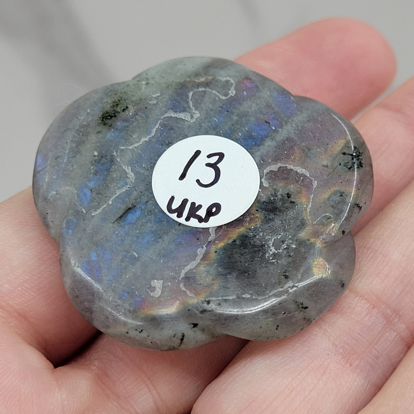 Labradorite rose carving (Style B)
