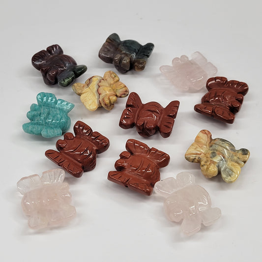 Mini bee/flying insect carvings