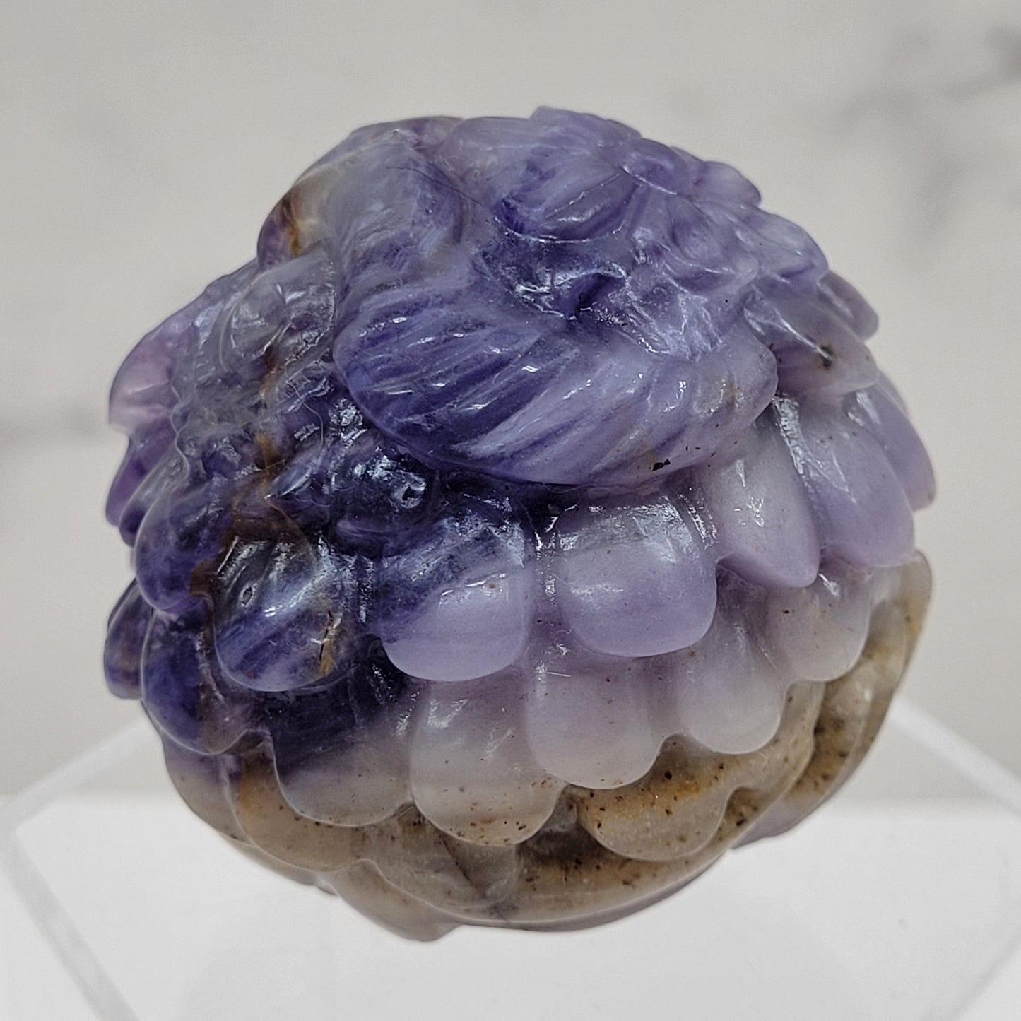 Silk Fluorite roly-poly owl