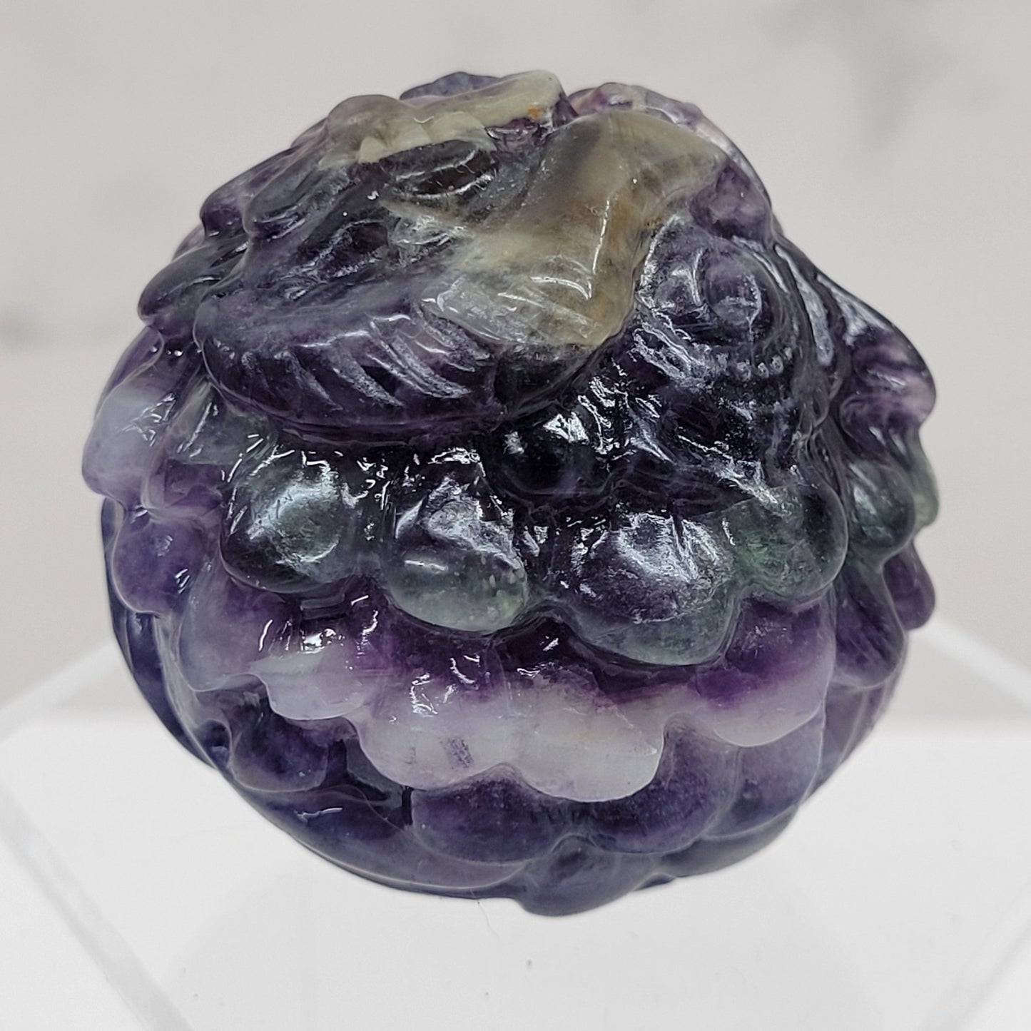Silk Fluorite roly-poly owl