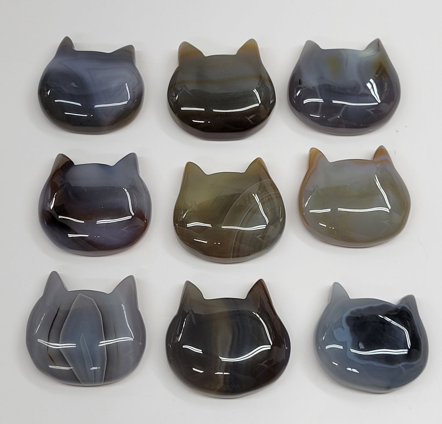 Agate cat head