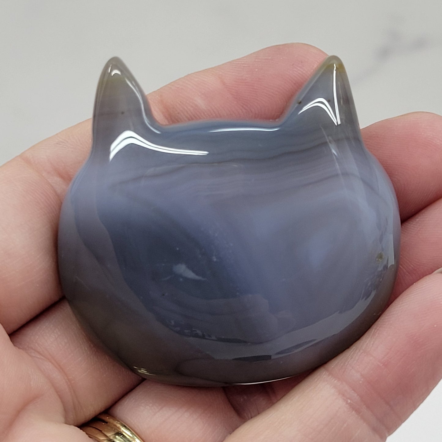 Agate cat head