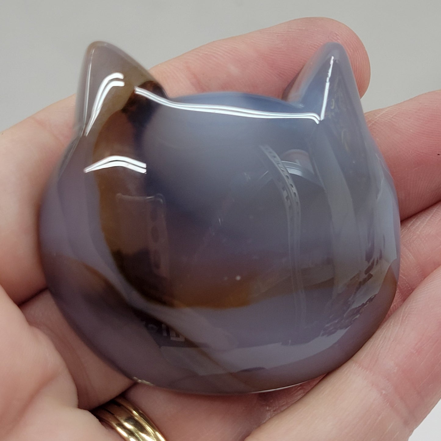 Agate cat head