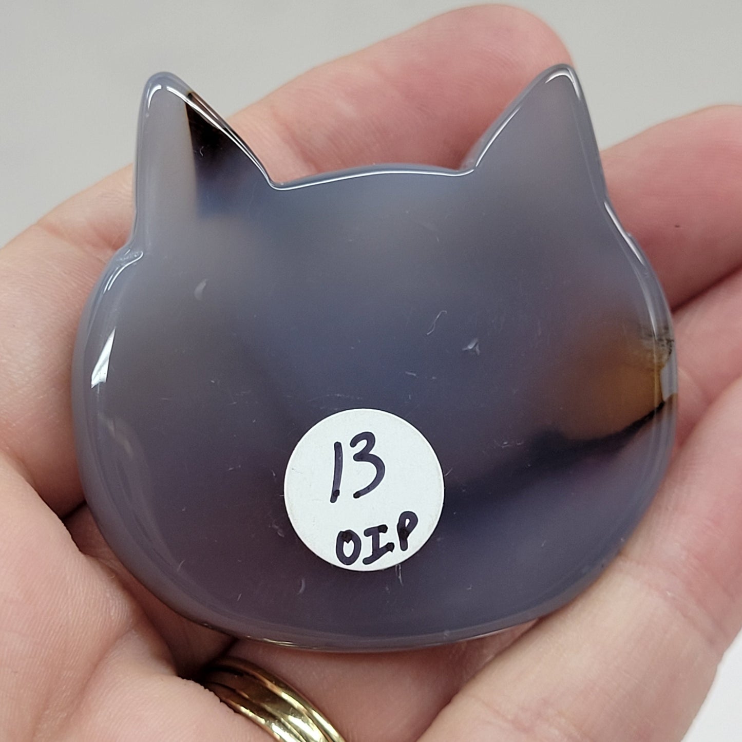 Agate cat head