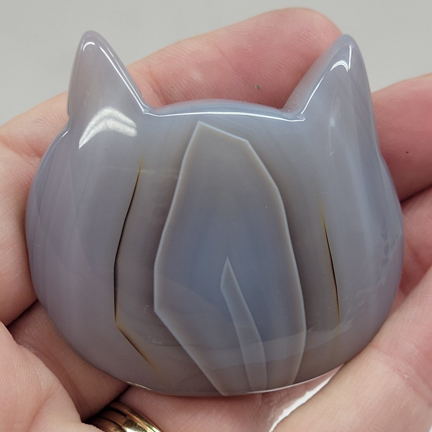 Agate cat head