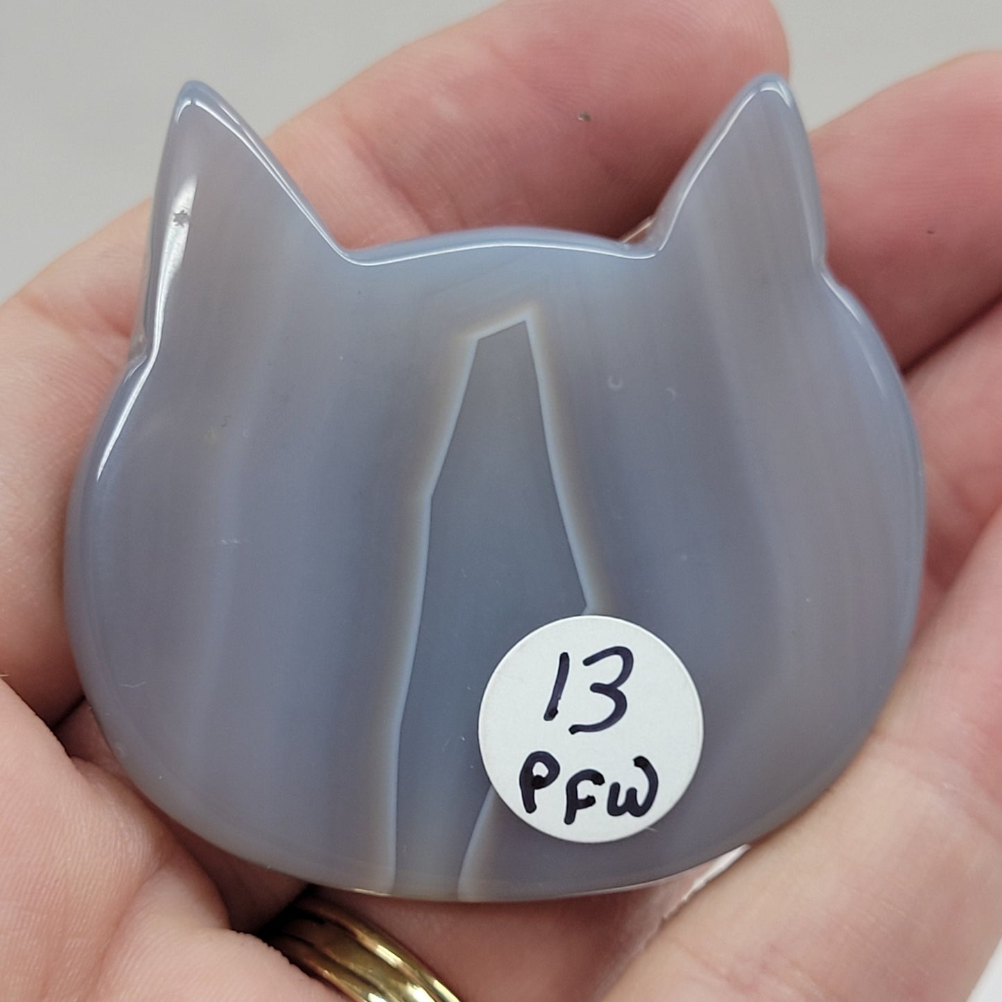 Agate cat head