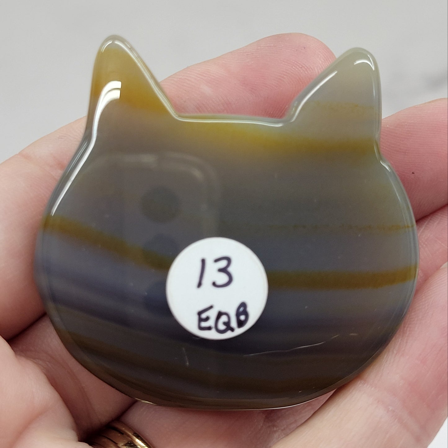 Agate cat head