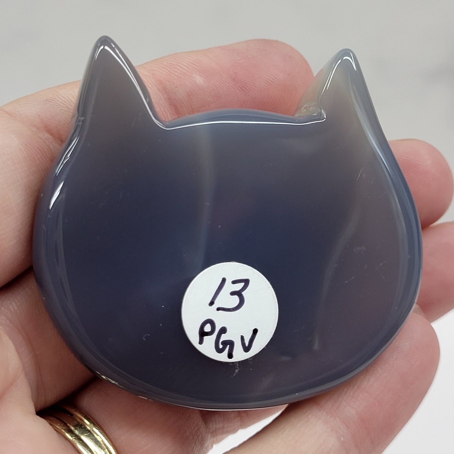 Agate cat head