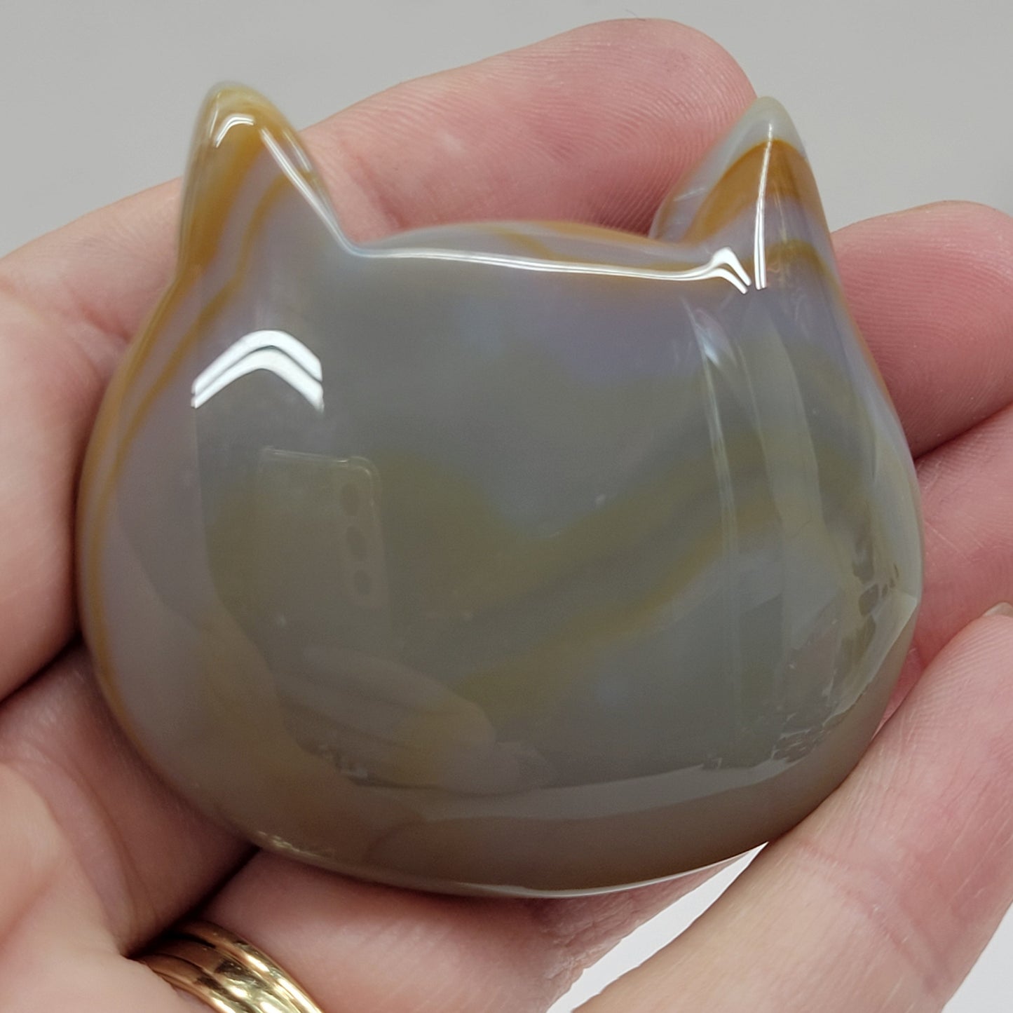 Agate cat head